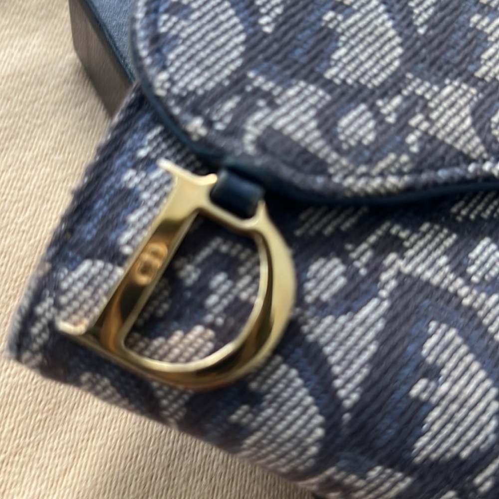 🔥DIOR saddle denim compact wallet vintage - Picture 3 of 12